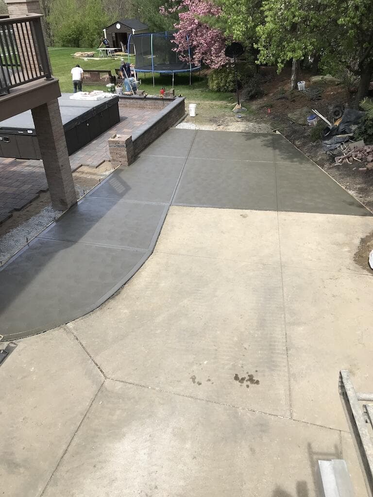 Decorative & Colored Concrete project by Curbscapes in the McMurray, PA area